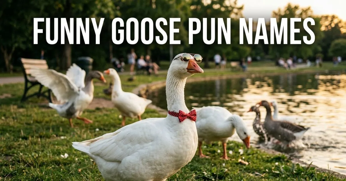 Funny Goose Pun Names