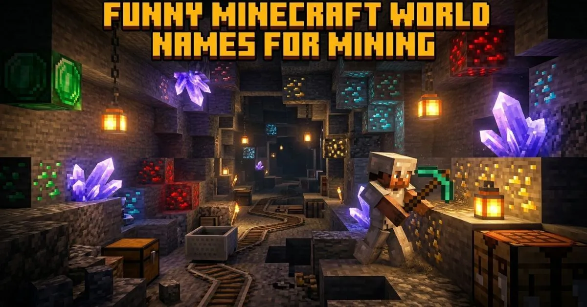 Funny Minecraft World Names For Mining