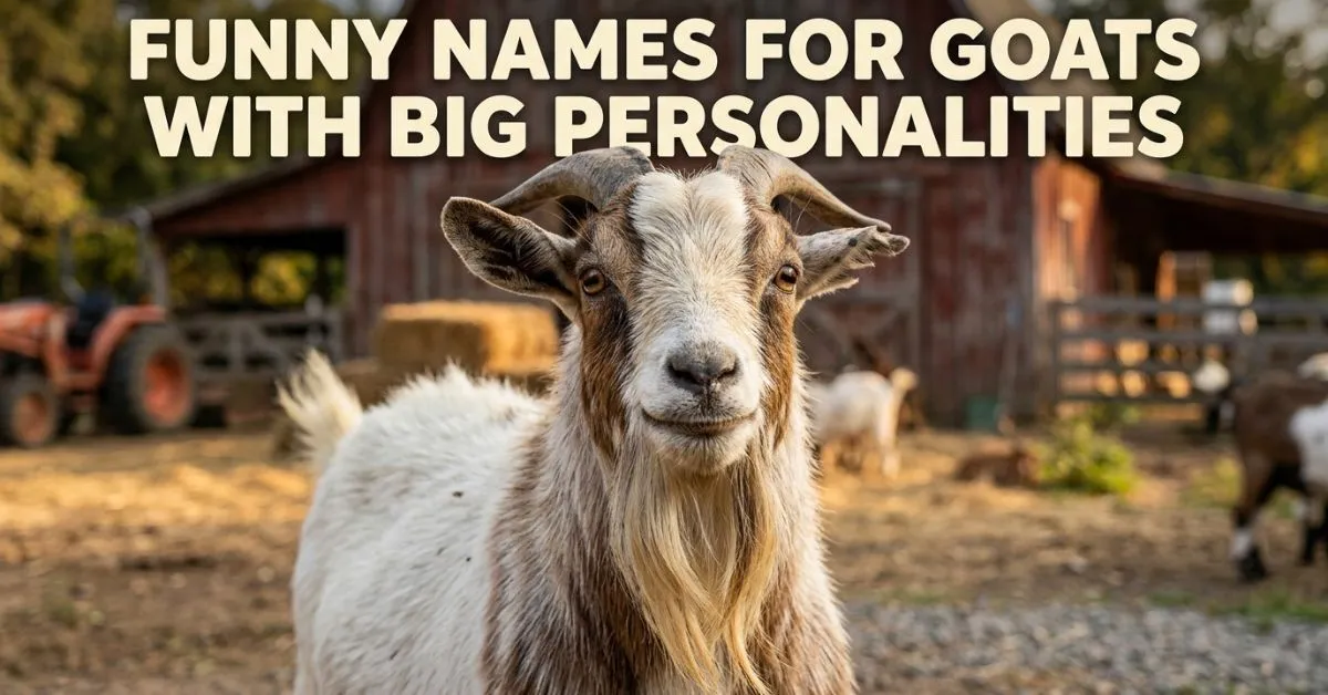 Funny Names for Goats With Big Personalities