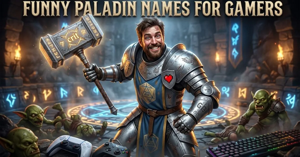 Funny Paladin Names For Gamers