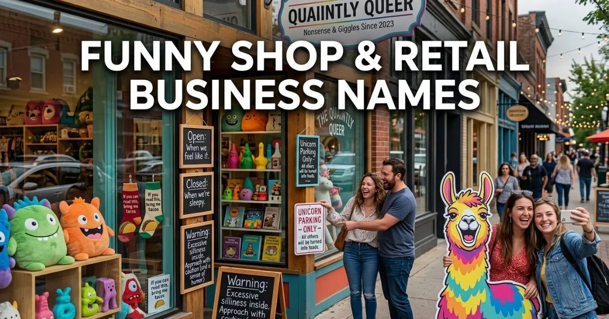  Funny Shop & Retail Business Names