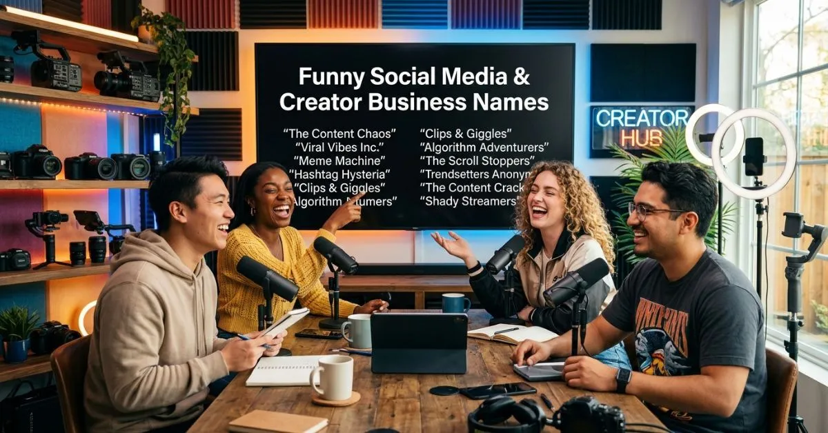 Funny Social Media & Creator Business Names