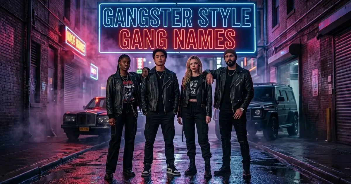 Gangster Style Gang Names
