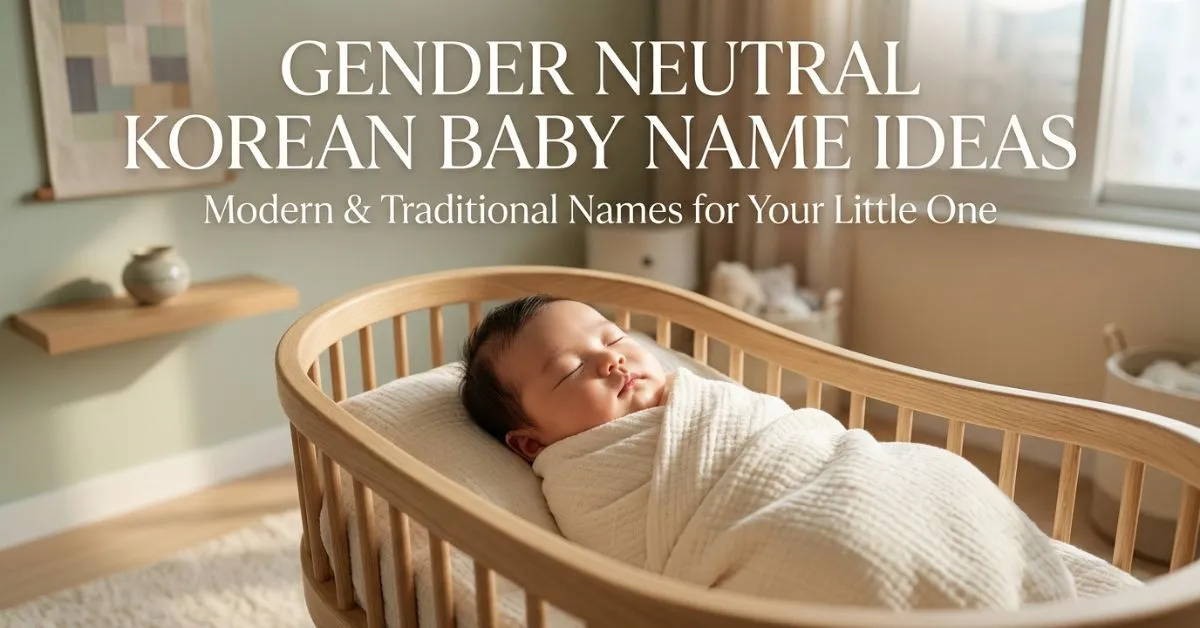 Gender Neutral Korean Baby Name Ideas