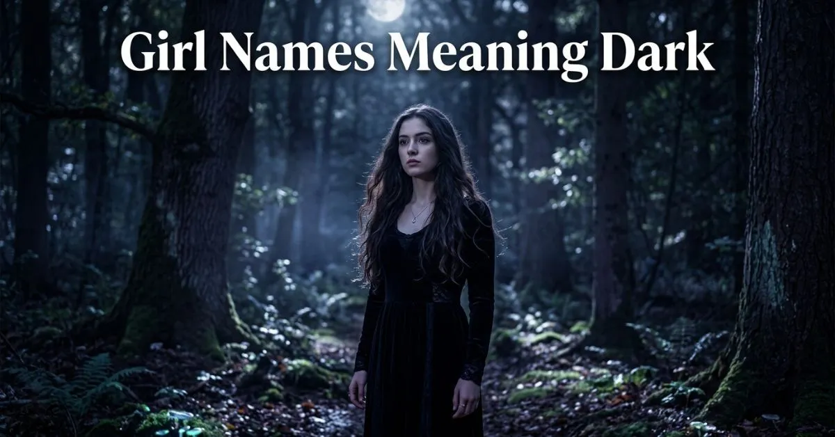 Girl Names Meaning Dark