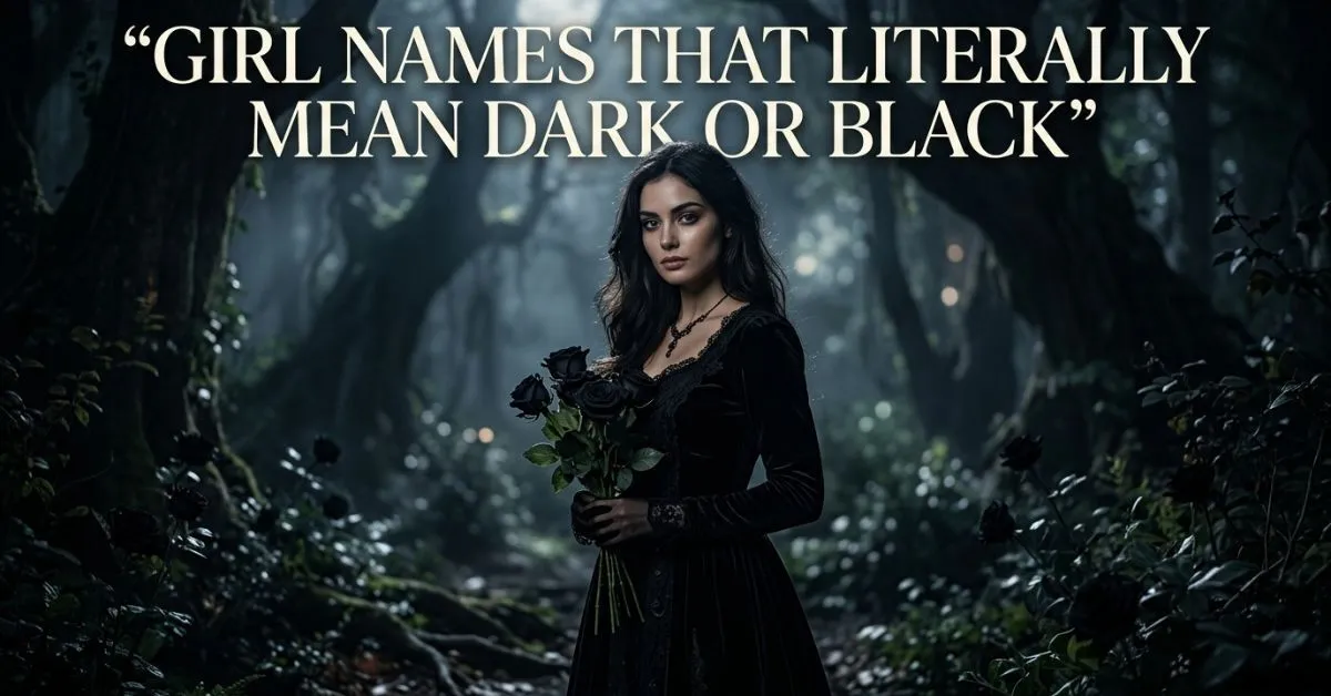Girl Names That Literally Mean Dark Or Black