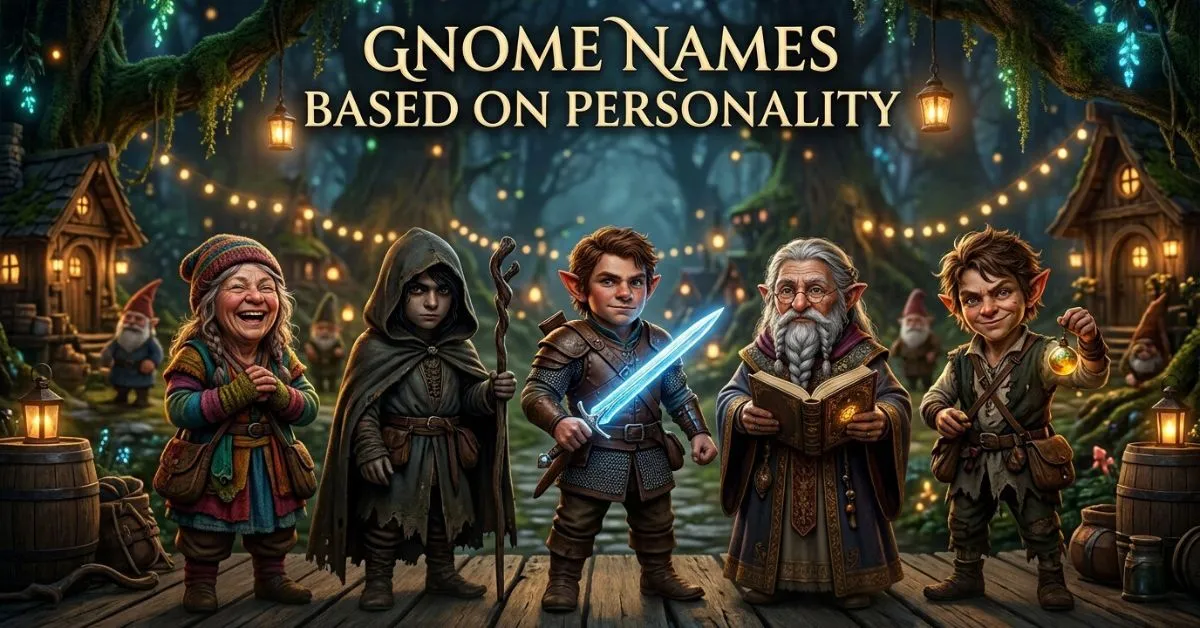 Gnome Names Based On Personality