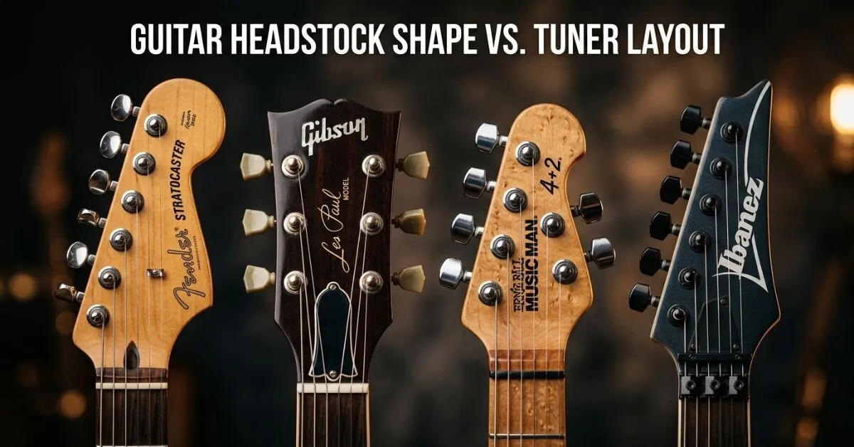 Guitar Headstock Shape VS. Tuner Layout