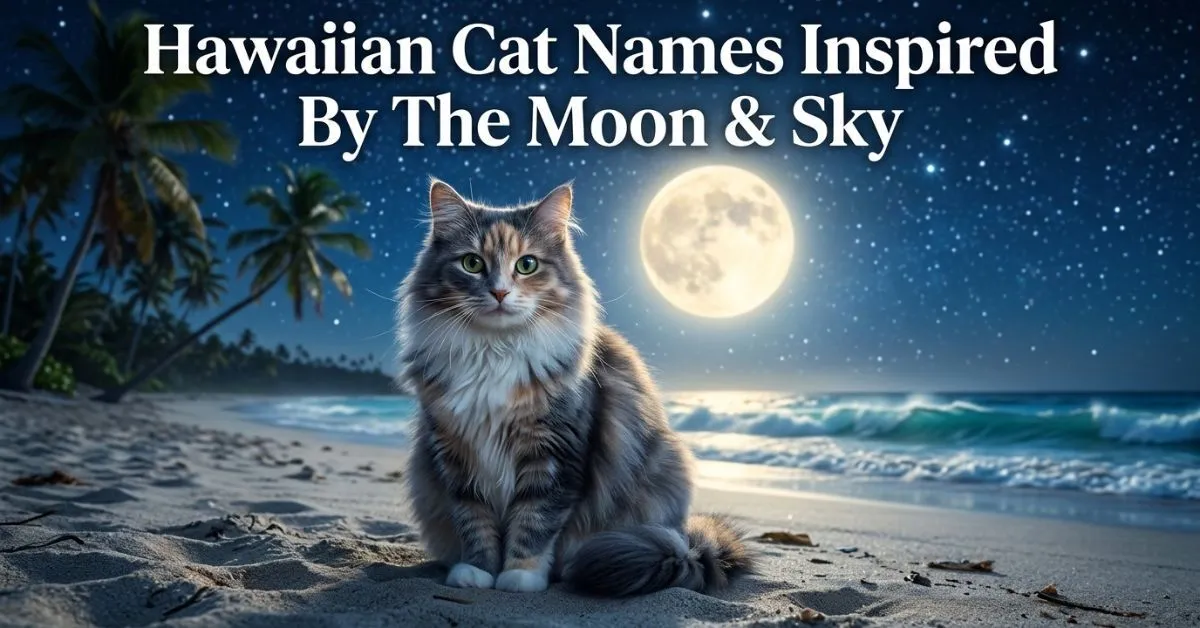 Hawaiian Cat Names Inspired By The Moon & Sky