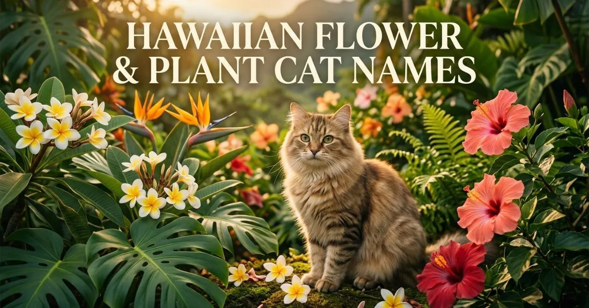 Hawaiian Flower & Plant Cat Names