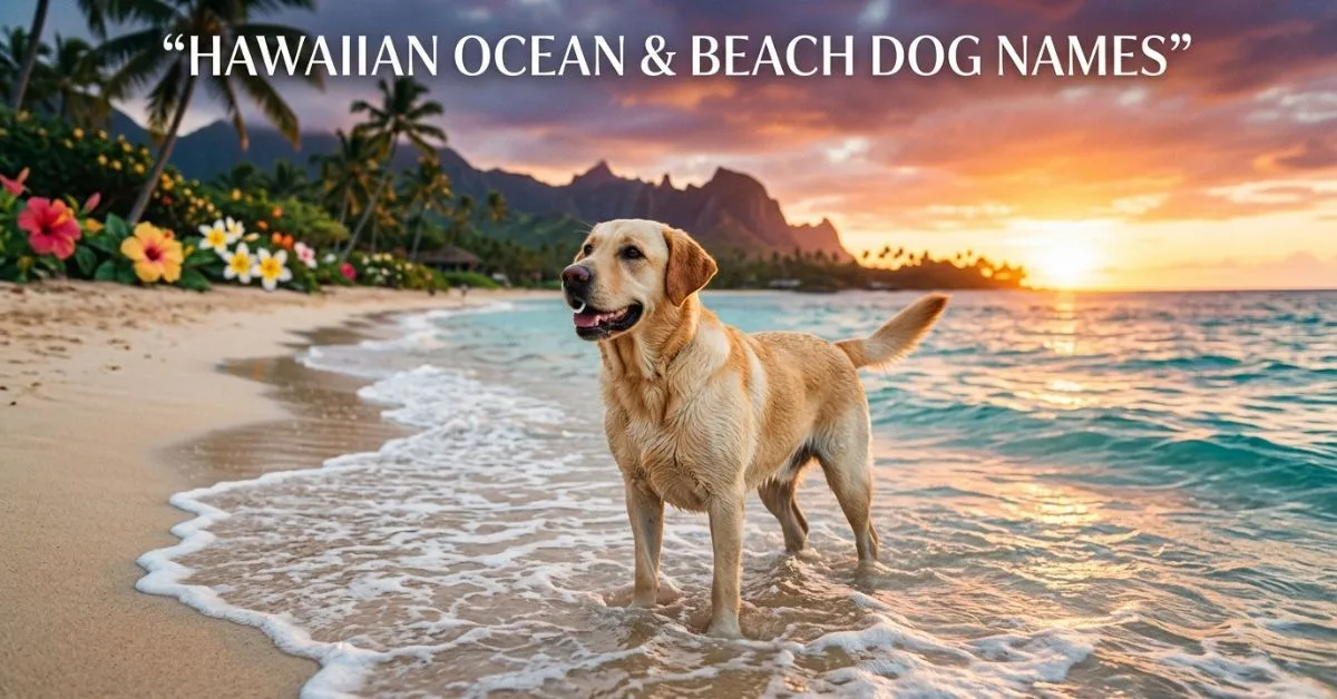  Hawaiian Ocean & Beach Dog Names