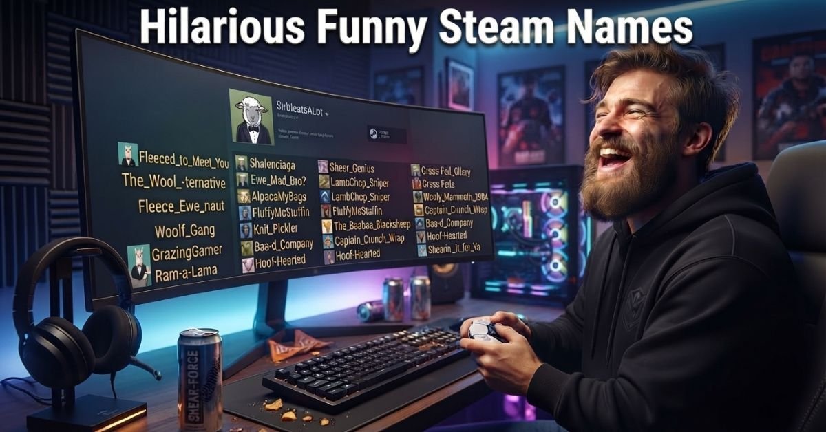 Hilarious Funny Steam Names