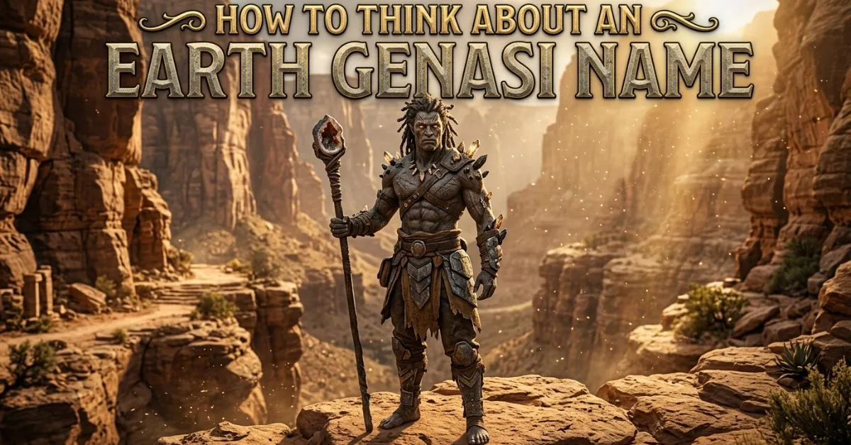 How To Think About An Earth Genasi Name