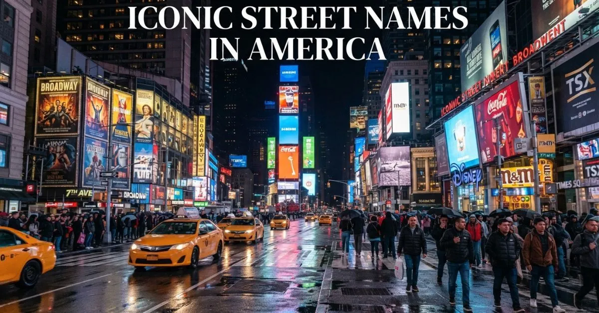 Iconic Street Names In America