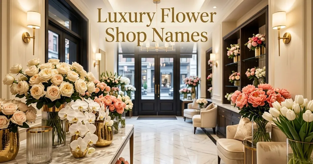 Luxury Flower Shop Names