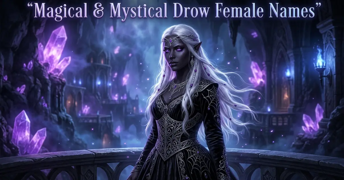 Magical & Mystical Drow Female Names