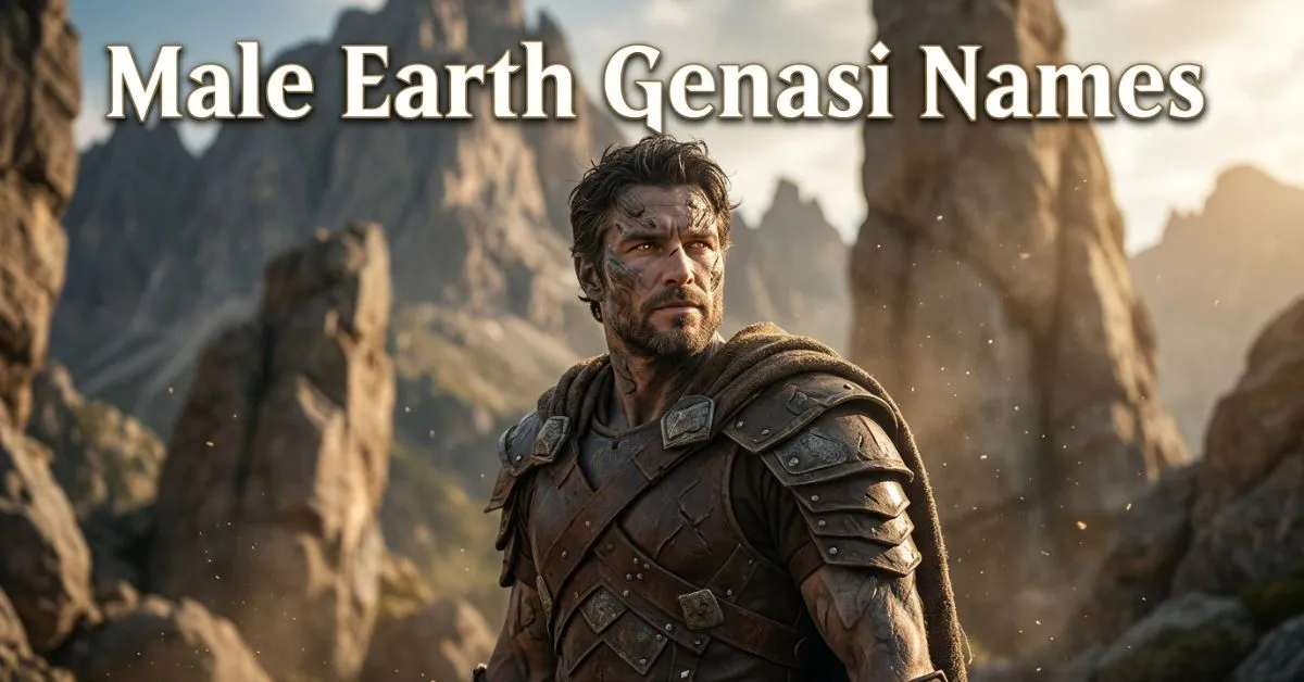Male Earth Genasi Names