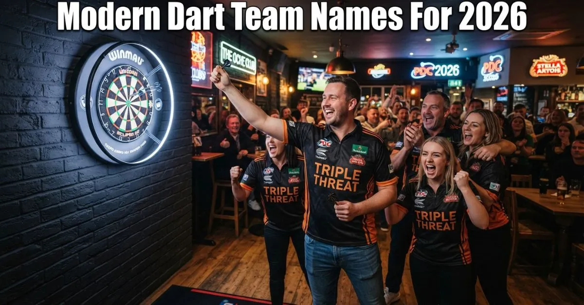 Modern Dart Team Names For 2026