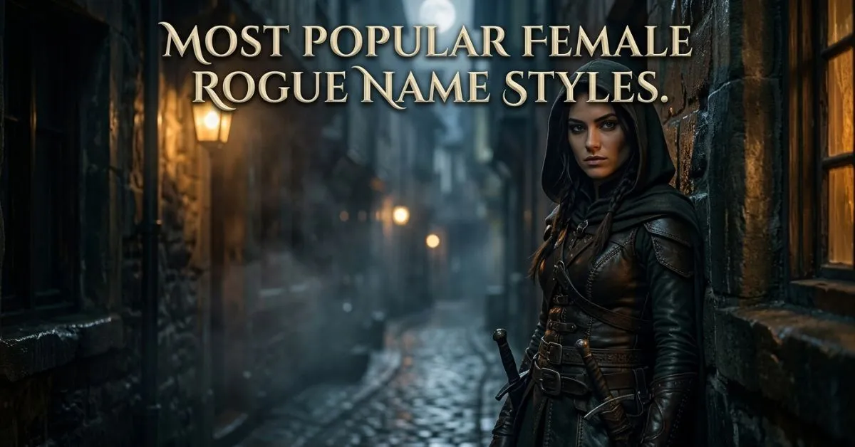 Most Popular Female Rogue Name Styles