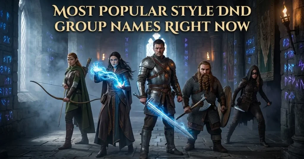 Most Popular Style DND Group Names Right Now