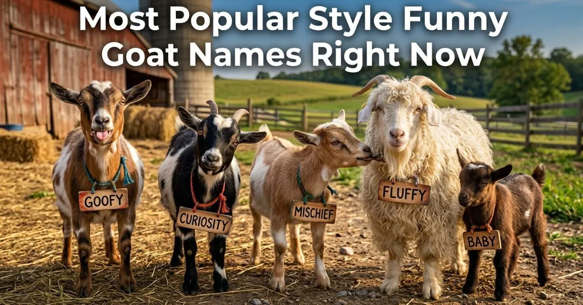  Most Popular Style Funny Goat Names Right Now