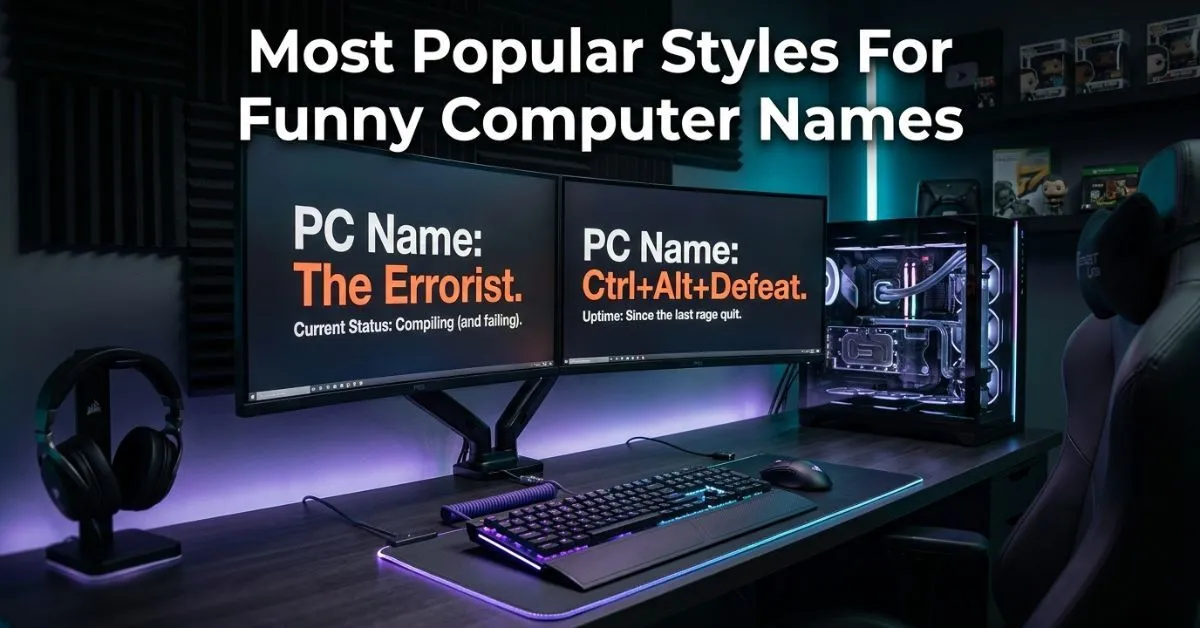 Most Popular Styles For Funny Computer Names
