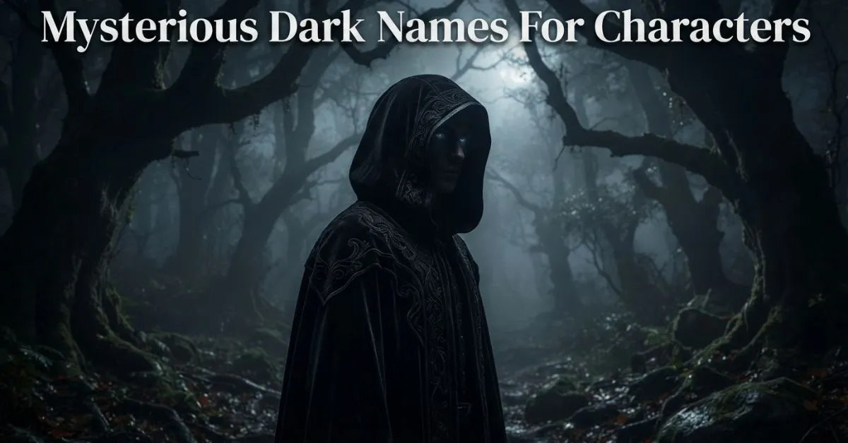 Mysterious Dark Names For Characters