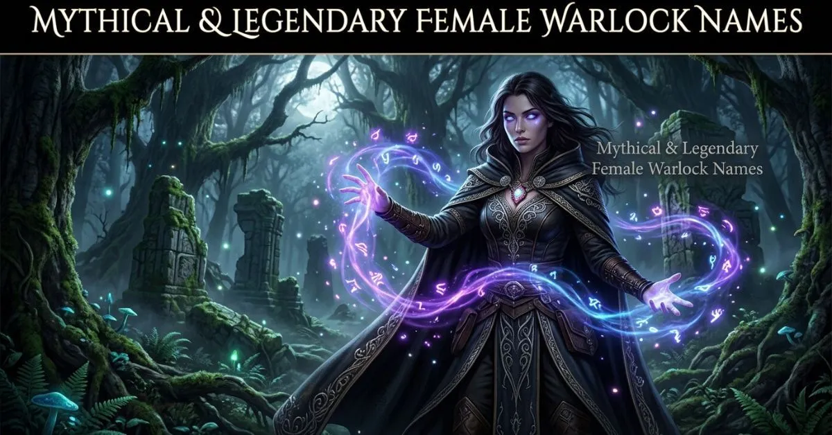 Mythical & Legendary Female Warlock Names
