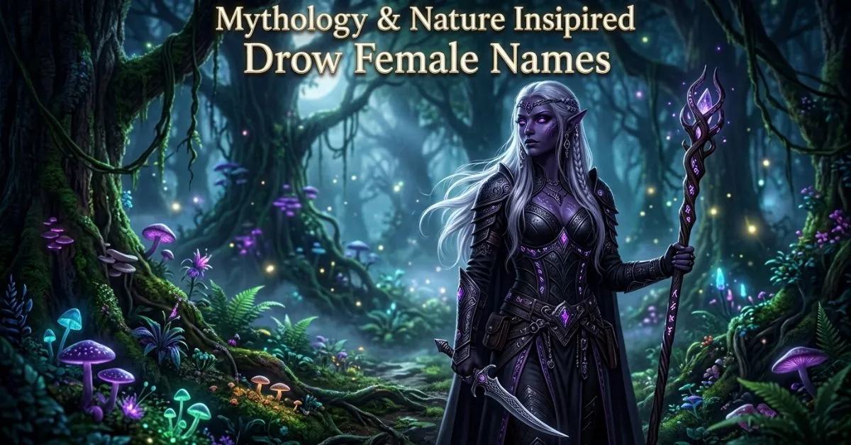 Mythology & Nature Inspired Drow Female Names