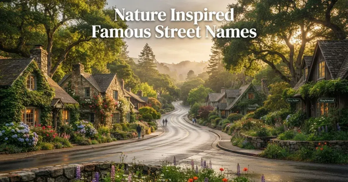Nature Inspired Famous Street Names