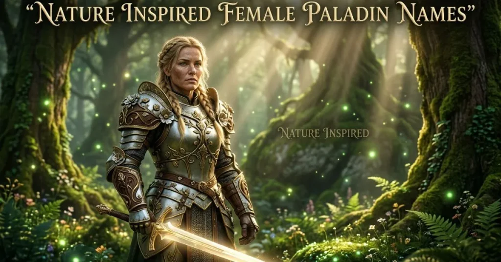 Nature Inspired Female Paladin Names