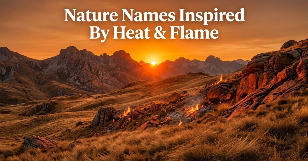 Nature Names Inspired By Heat & Flame