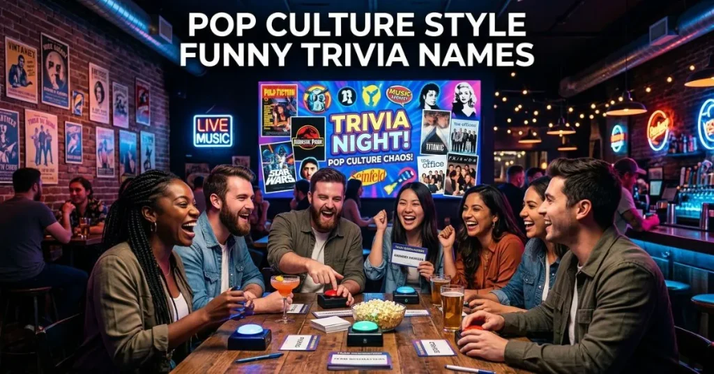 Pop Culture Style Funny Trivia Names