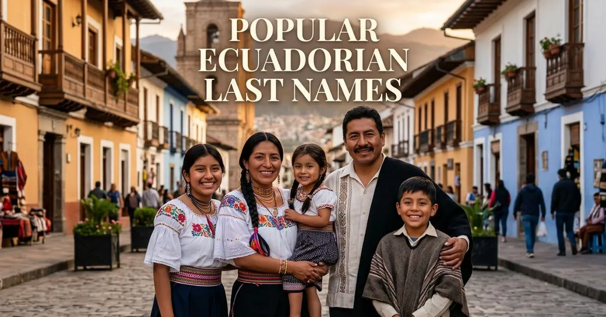 Popular Ecuadorian Last Names
