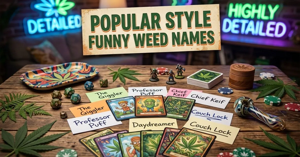 Popular Style Funny Weed Names