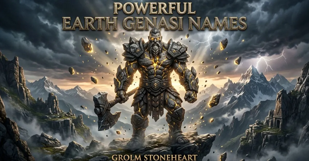 Powerful Earth Genasi Names