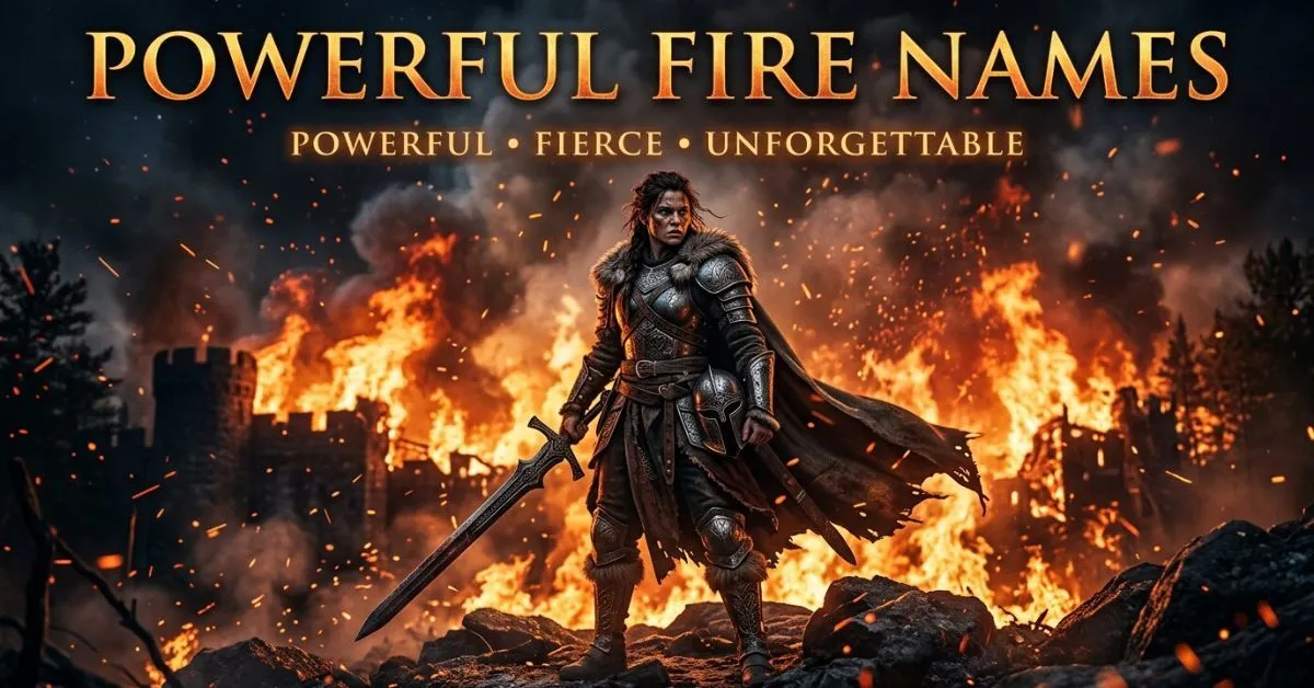 Powerful Fire Names