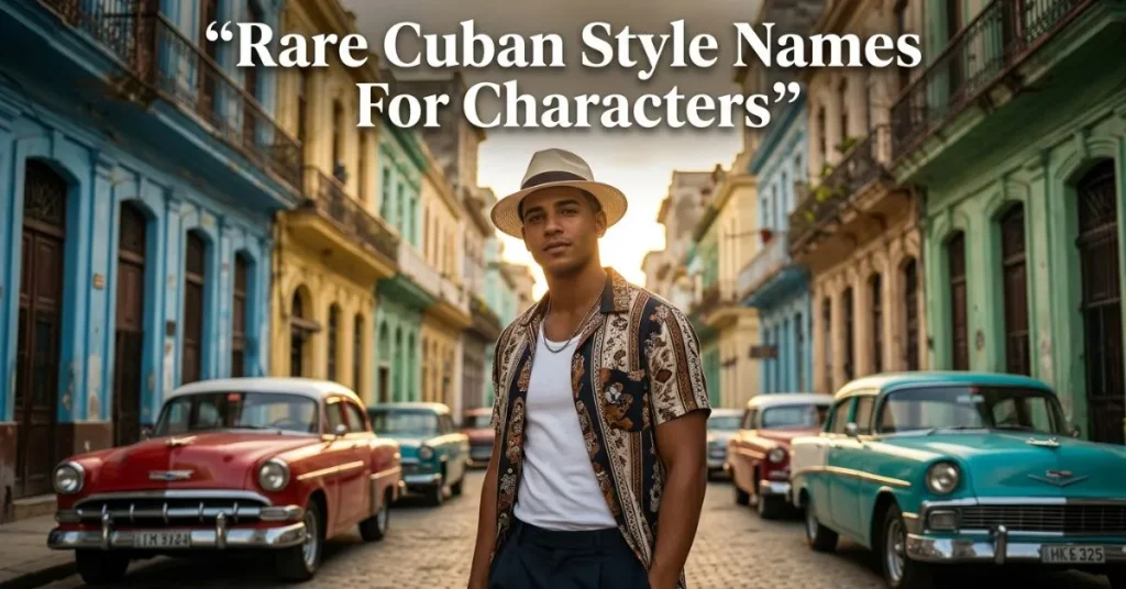Rare Cuban Style Names For Characters