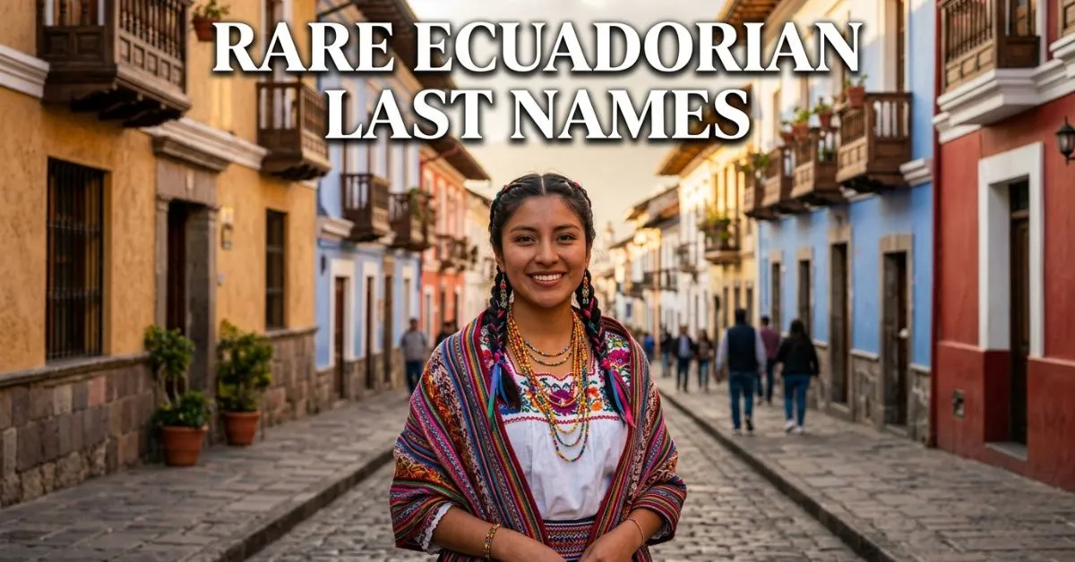 Rare Ecuadorian Last Names