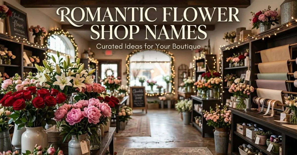 Romantic Flower Shop Names