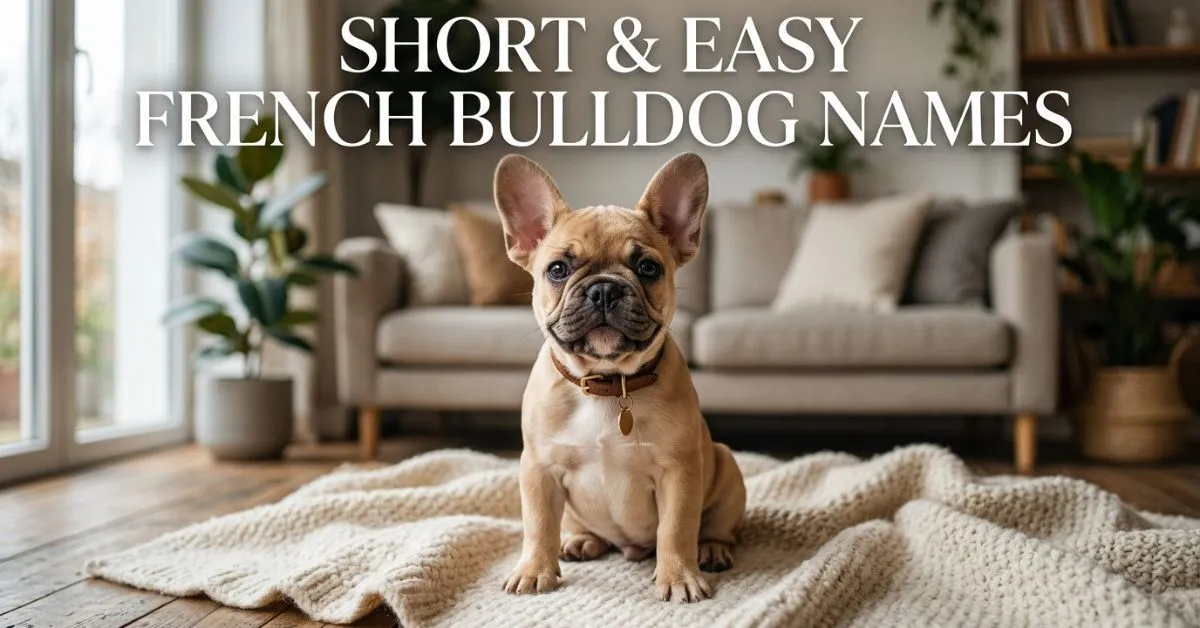 Short & Easy French Bulldog Names