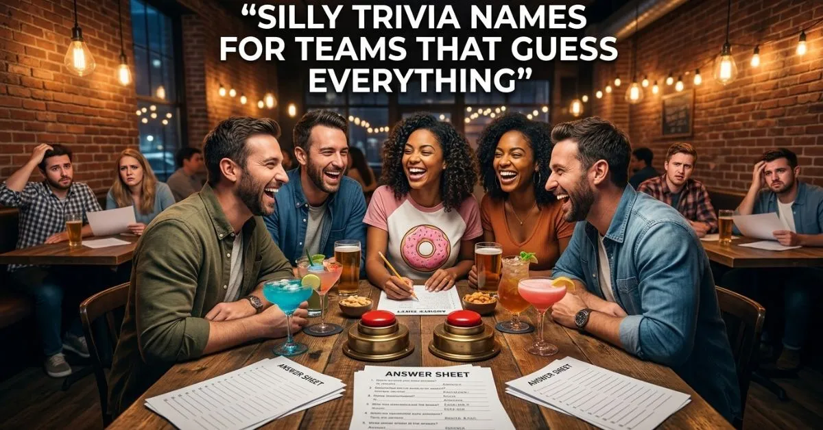 Silly Trivia Names For Teams That Guess Everything