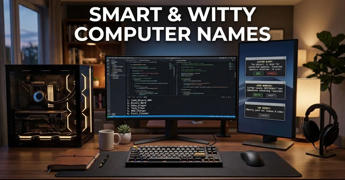 Smart & Witty Computer Names