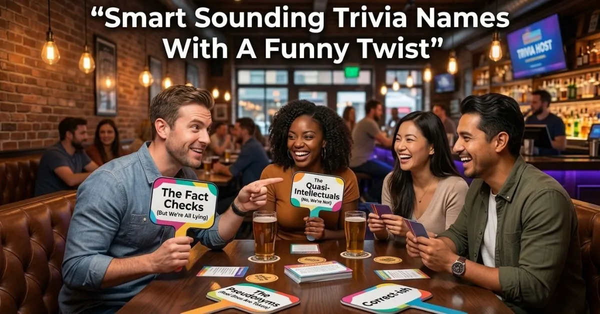 Smart Sounding Trivia Names With A Funny Twist