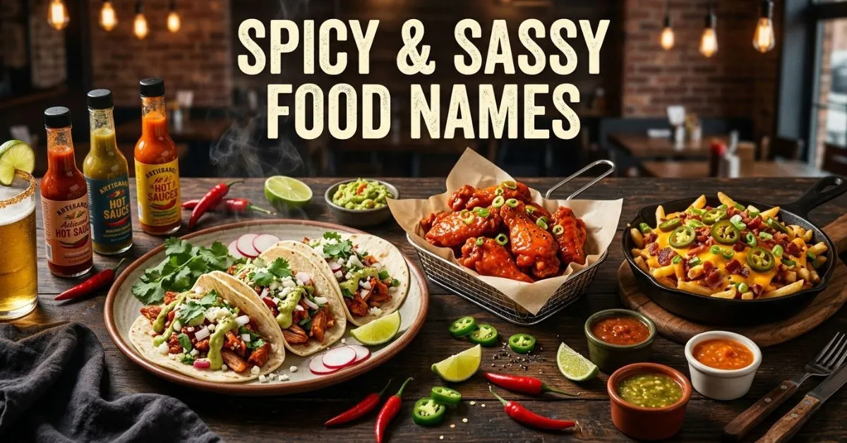  Spicy & Sassy Food Names