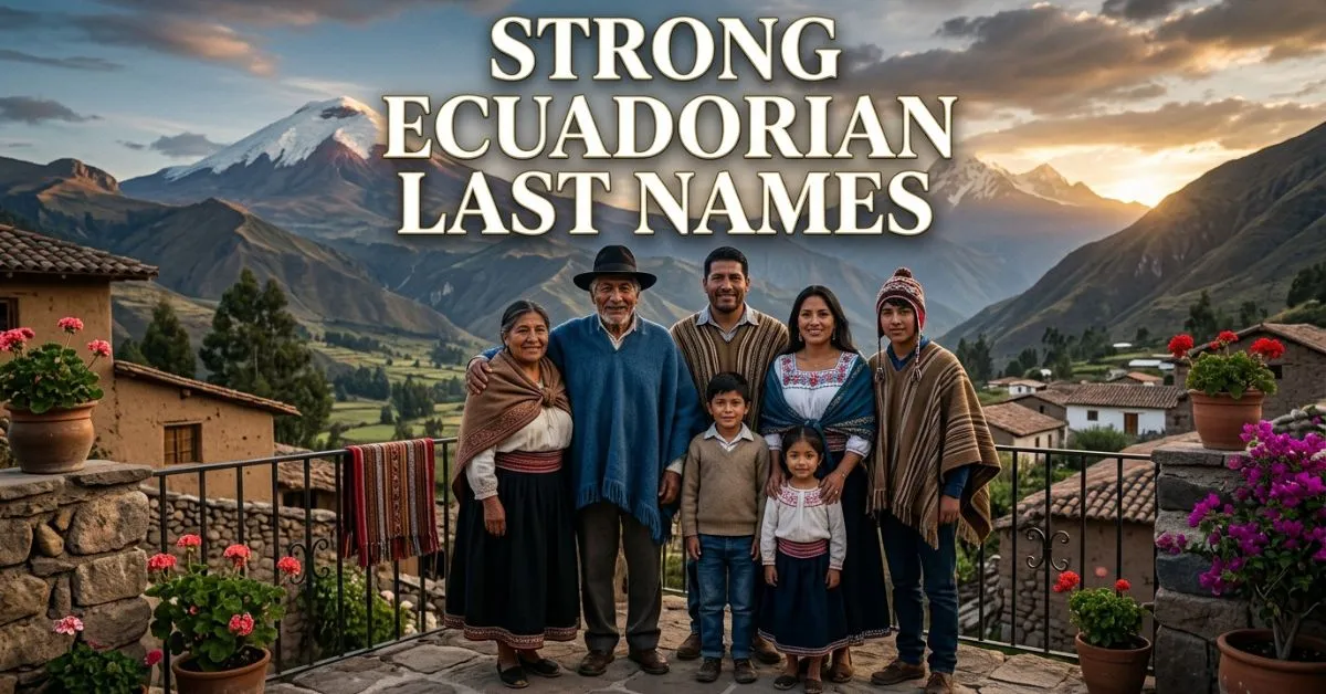 Strong Ecuadorian Last Names