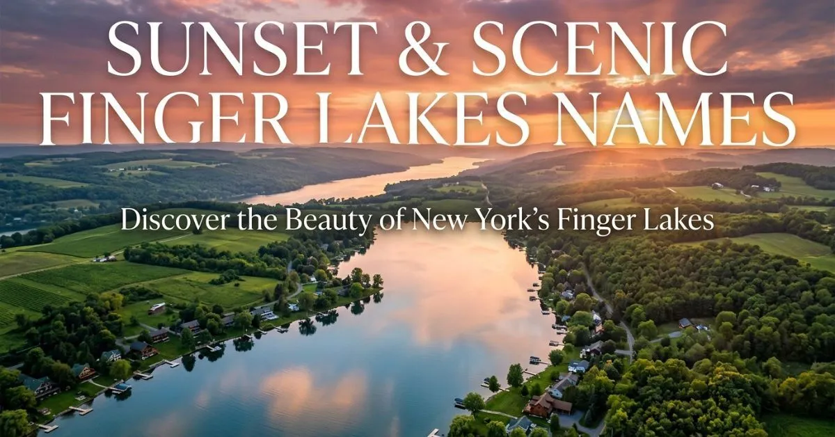 Sunset & Scenic Finger Lakes Names