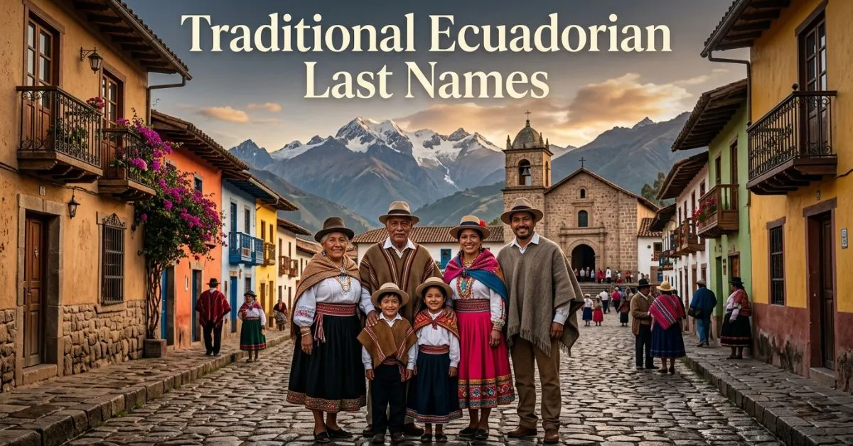 Traditional Ecuadorian Last Names
