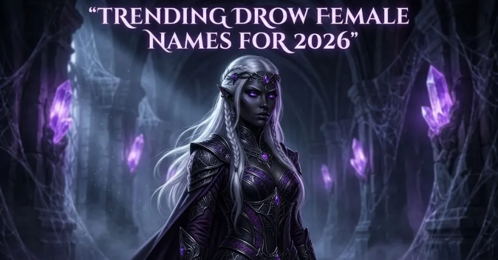 Trending Drow Female Names For 2026