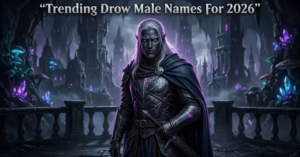 Trending Drow Male Names For 2026